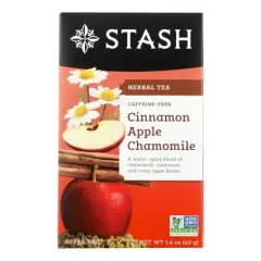 Stash Cinnamon Apple Chamomile Herbal Tea- Case of 6/1.4 oz, 20 bags