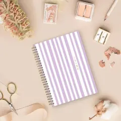 Blue Sky Brook Gossen Planner Notes 5.875"x8.625" Weekly/Monthly Wirebound 12 Month Purple Striped Undated