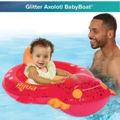 Aqua Leisure Axoloti Baby Float - Pink: Infant Pool Lounger, PVC Material