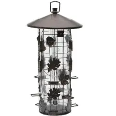 Perky-Pet Squirrel-Be-Gone Wild Bird 8 lb Metal/Plastic Bird Feeder 9 ports (Case of 2)