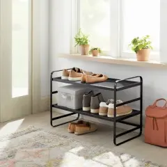 2 Tier Shoe Rack Metal Mesh - Brightroom&trade;