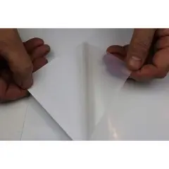 PPD Clear Frosty Vinyl Sticker Paper 8.5x11" 14 sheets for Inkjet Printers