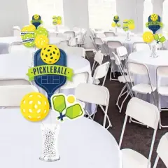 Big Dot of Happiness Let&rsquo;s Rally - Pickleball - Birthday or Retirement Party Centerpiece Sticks - Showstopper Table Toppers - 35 Pieces