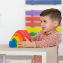 5-Piece Wooden Stackable Nesting Blocks Play Set