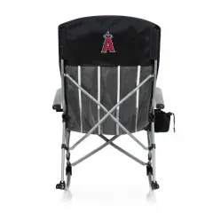 MLB Los Angeles Angels Outdoor Rocking Camp Chair - Black