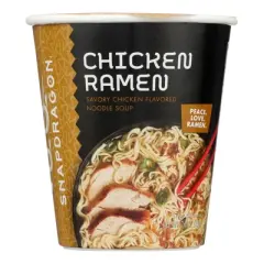 Snapdragon Foods Chicken Ramen Noodle Soup - Case of 6/2.2 oz