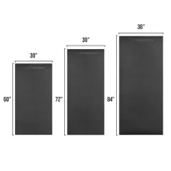 Philosophy Gym Exercise Equipment Mat, 6mm Thick High Density PVC Floor Mat for Ellipticals, Treadmills, Rowers, Stationary Bikes