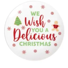 Gallerie II 6" Christmas Cute Humor Decorative Serving Plates Set of 2