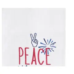 C&F Home Peace Love Fireworks Cotton Flour Sack Kitchen Towel
