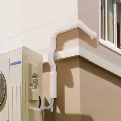 VEVOR Mini Split Line Set Cover 3-inch W 15.8Ft L, PVC Decorative Pipe Line Cover For Air Conditioner with 4 Straight Ducts, White