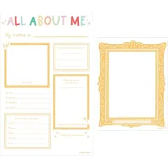 Pippi Post 60pk All About Me Frame Poster Kit, Teacher Supplies
