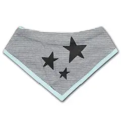 Star Wars Boy's 2-Piece Baby Yoda Stars Short Sleeve Baby Bodysuit Creeper, Bandana Bib and Striped Jogger Pants Set for infant