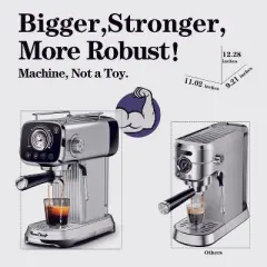 Mojgar Espresso Machine 20 Bar Professional Compact Household Coffee  Maker