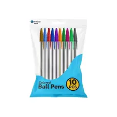 Ball Pen Color Stick Pen 10 pack