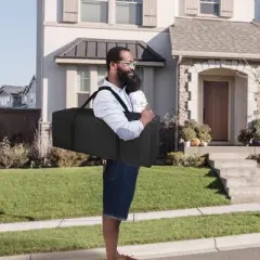 36" Sports Duffle Bag - 100L Large Travel Duffel Luggage Bag , Sturdy & Water Resistant, Black