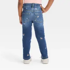 Toddler Embroidered Skinny Jeans - Cat & Jack&trade; Dark Blue