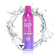 Crest Deep Cleanse Teeth Whitening Mouthwash - Light Mint - 475ml