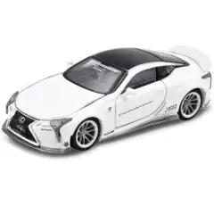 Lexus LC500 LB Works RHD Pearl White with Black Top and Graphics Ltd Ed to 1800 pieces 1/64 Diecast Model Car by Era Car