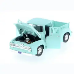 1955 Ford F-100 Pickup Truck Light Green 1/24 Diecast Model Car by Motormax