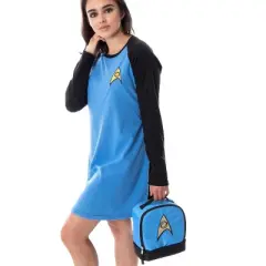 Star Trek The Original Series Spock Dual Compartment Insulated Lunch Box Blue