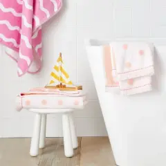 Dot Kids&rsquo; Towel Pink with SILVADUR&trade; Antimicrobial Technology - Pillowfort&trade;