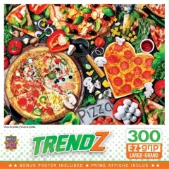 MasterPieces 300 Piece EZ Grip Jigsaw Puzzle - Viva la Pizza - 18"x24"
