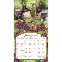 Lang 2024 Wall Calendar 24"x12" Wine Country