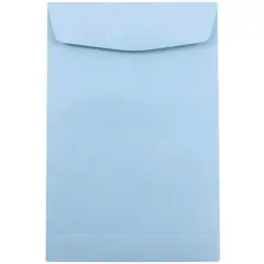 JAM PAPER 6 x 9 Open End Catalog Premium Envelopes - Pastel Baby Blue - 50/Pack