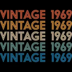 Junior's Design By Humans Retro Vintage 1969 Rainbow By JoshuasPlayhouse T-Shirt