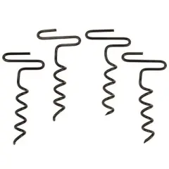 Rhino Hunting Auger Stake Kit 4-Pack - Black