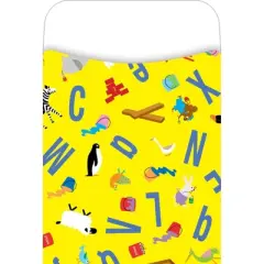 3pk 30ea Happy and Bright Peel & Stick Library Pockets - Barker Creek: Aqua Pocket Chart, School Charts, Teaching Aid