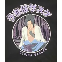 Naruto Shippuden Sasuke Uchiha Close Up Men's Black Sweatshirt