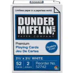Aquarius Puzzles The Office Dunder Mifflin Playing Cards | 52 Card Deck + 2 Jokers