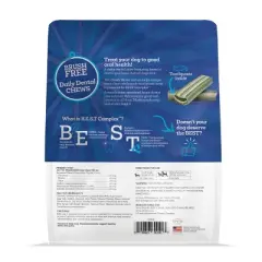 Vetality Brush Free Daily Mint and Chicken Flavor Dental Chew Vitamin Supplements for Dogs - 14.82oz/14ct