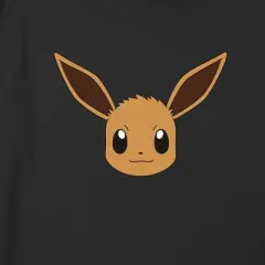 Girl's Pokemon Eevee Face Portrait Crop Top T-Shirt