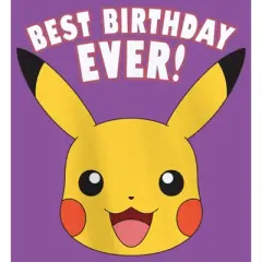 Girl's Pokemon Pikachu Best Birthday Ever T-Shirt