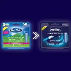 DenTek Pain Relief Kit for Oral Pain + Toothaches - 50 Treatments