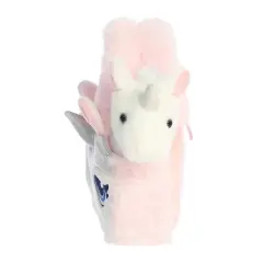 Aurora Small Glitter Unicorn Fancy Pals Fashionable Stuffed Animal White 8"