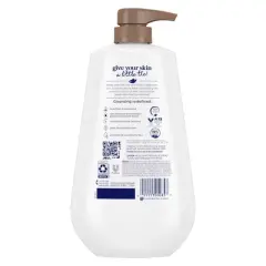 Dove Restore Body Wash Pump - Coconut & Cocoa Butter 24hr Lotion-Soft Skin - Vegan & PETA Approved - 30.6 fl oz