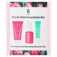 BYBI Clean Beauty Fresh Skin Essentials Skincare Set with Facial Cleanser, Face Mist, and Eye Cream - 3ct