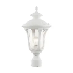 Livex Lighting Oxford 1 - Light Post Light in  Textured White