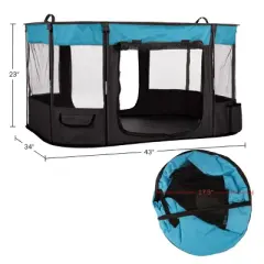 PETMAKER 43x34x23in Dog Playpen with Doors