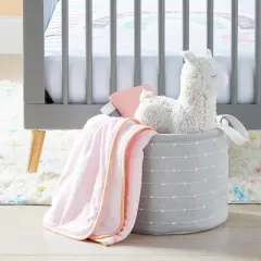 Medium Round Bin with Slub Stitching - Gray - Cloud Island&trade;