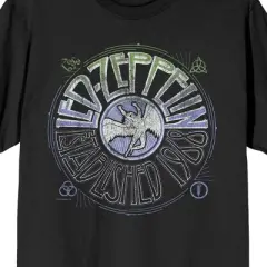 Led Zeppelin Established 1968 Vintage Crew Neck Short Sleeve Black Men's T-shirt
