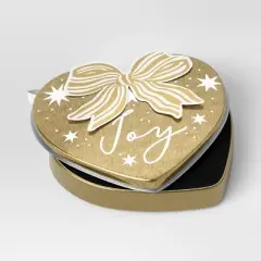 Christmas Wrap Essentials Gold Heart Joy Gift Card Tin - Wondershop&trade;