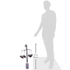 Bacati - Owls Gray/Beige Neutral Musical Mobile