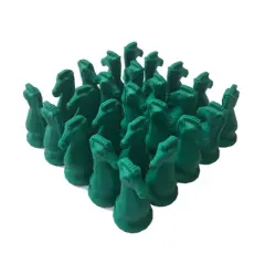 WE Games Green Chess Knight Erasers (Pack of 25)
