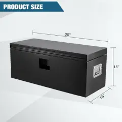 Heavy-Duty Hitch Mount Tool Box, Rust Resistant Steel with Weatherproof Seal