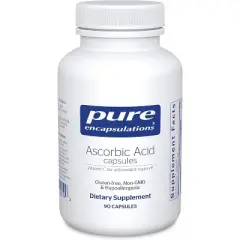 Pure Encapsulations Ascorbic Acid Capsules - 1,000 mg Vitamin C - Antioxidant & Immune Support* - High-Potency - Vegan & Non-GMO