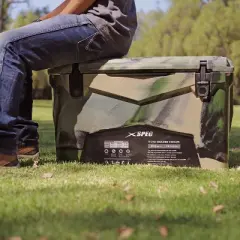 Xspec 60 Quart Roto Molded High Performance Ice Chest Outdoor Cooler, Camouflage